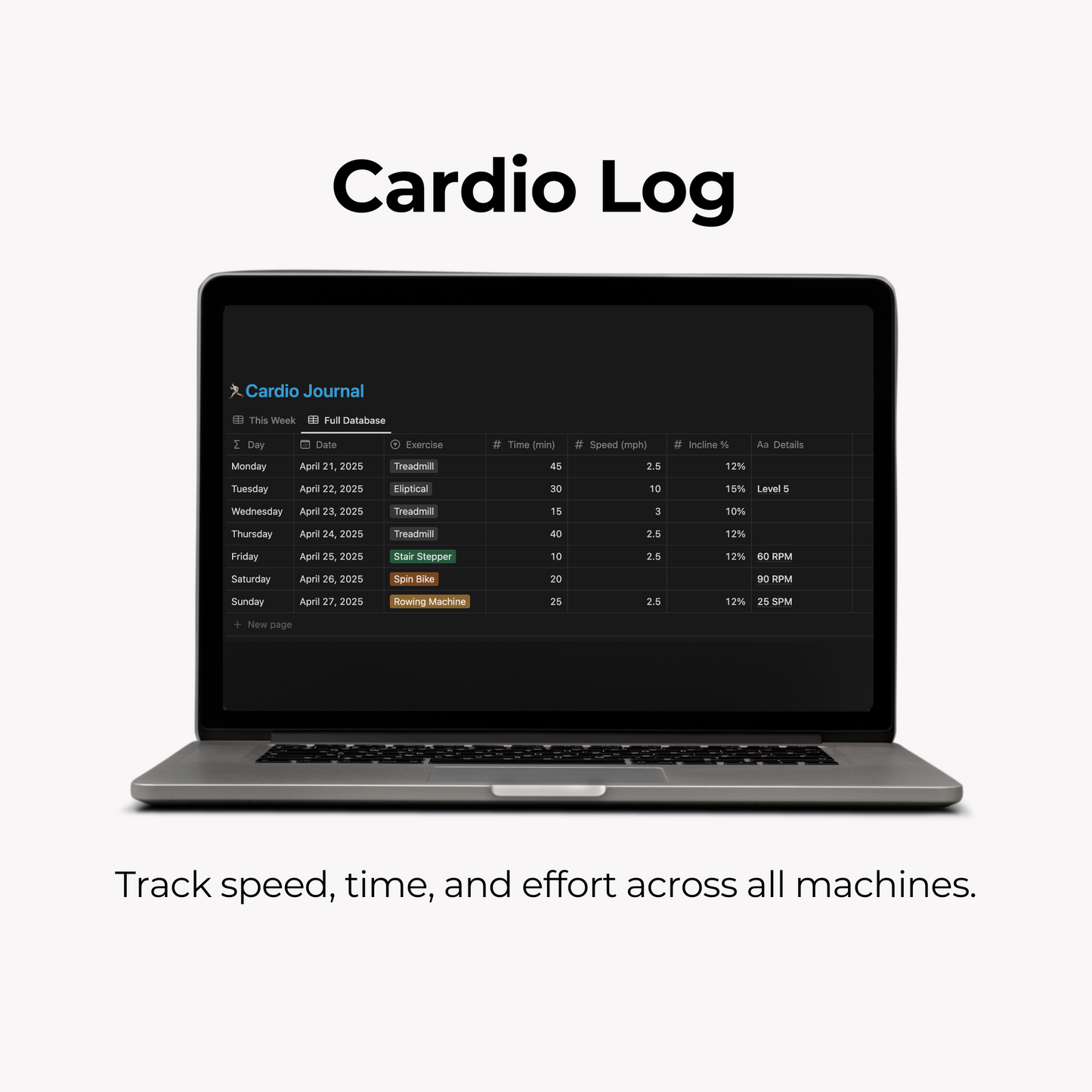 Notion Fitness Tracker