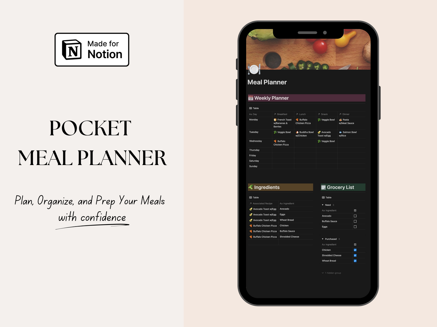 Meal Planning Notion Template for Easy Organization | Jeremy Notion