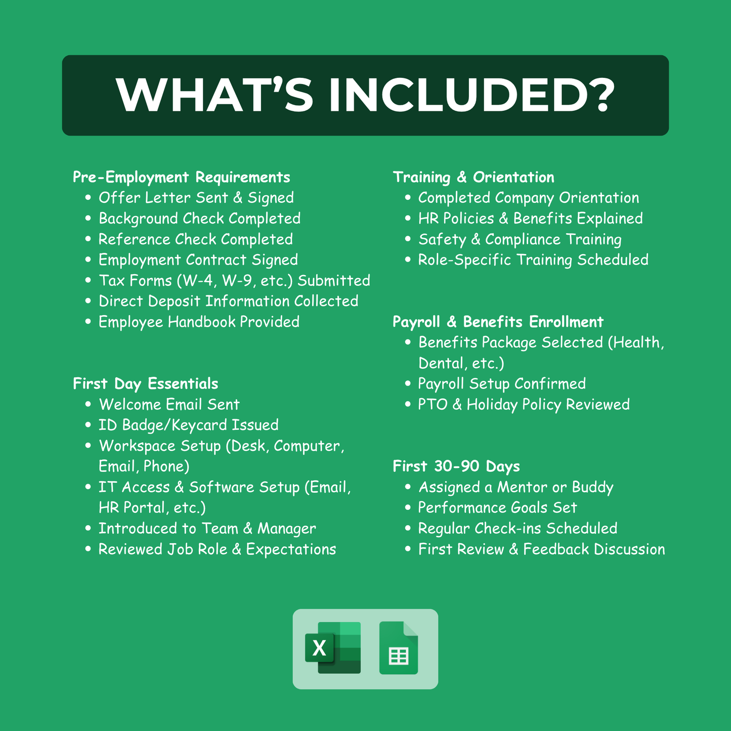 New Hire Checklist