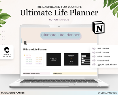 Ultimate Life Planner | Notion Template