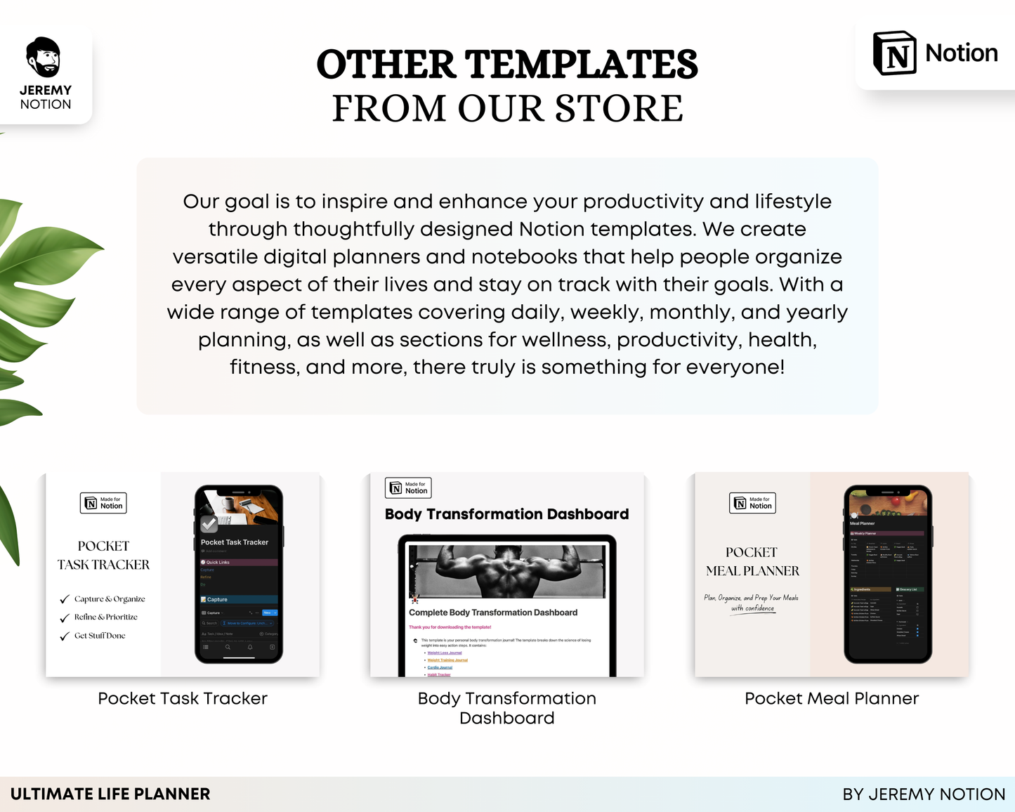 Ultimate Life Planner | Notion Template