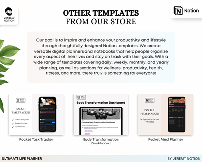 Ultimate Life Planner | Notion Template