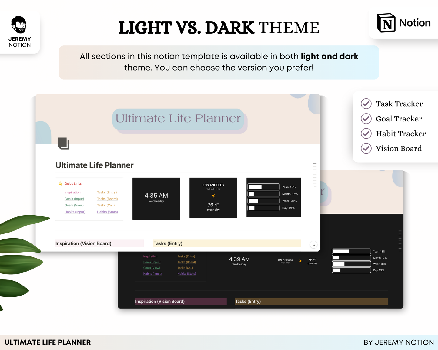 Ultimate Life Planner | Notion Template