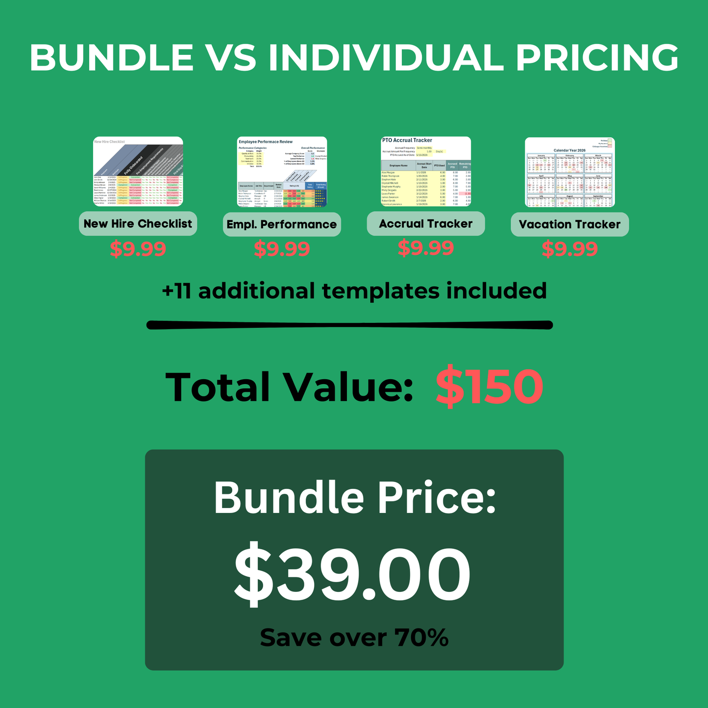 HR Management System (Excel)