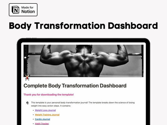 Notion Fitness Planner