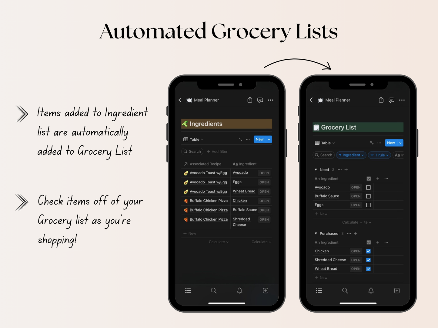 Meal Planning Notion Template