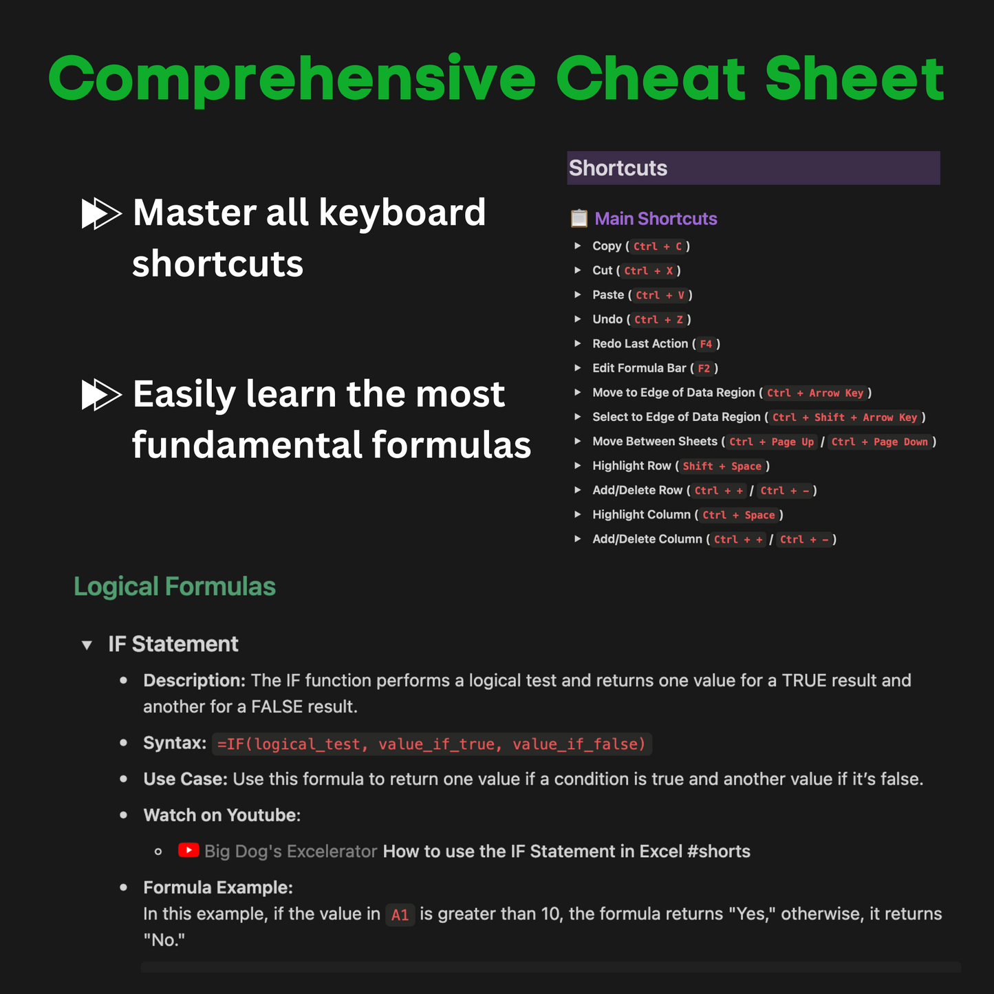 Excel Mastery Dashboard