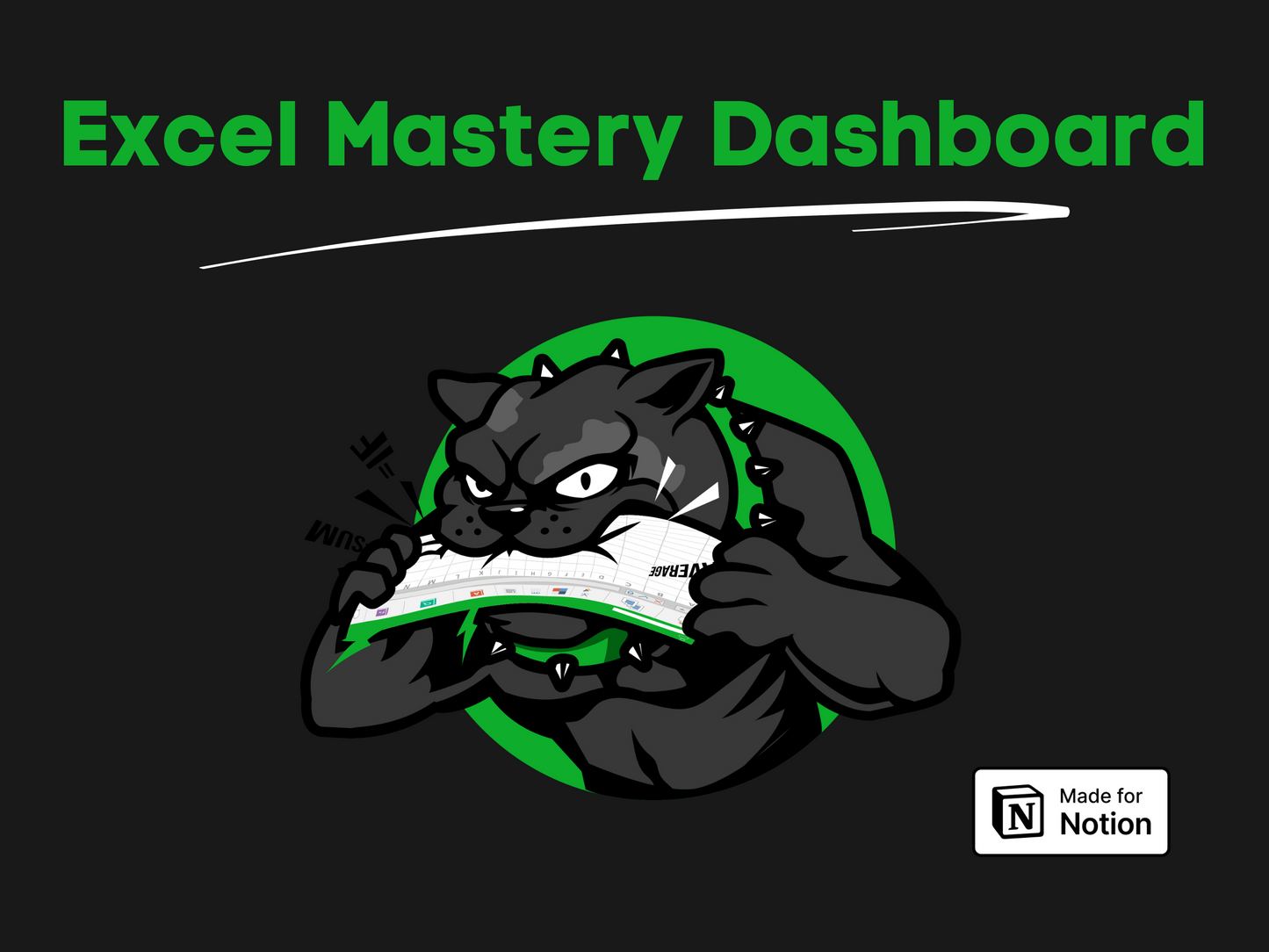 Excel Mastery Dashboard to Unlock Excel Skills Fast | Jeremy Notion