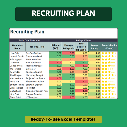 Recruiting Tracker Template