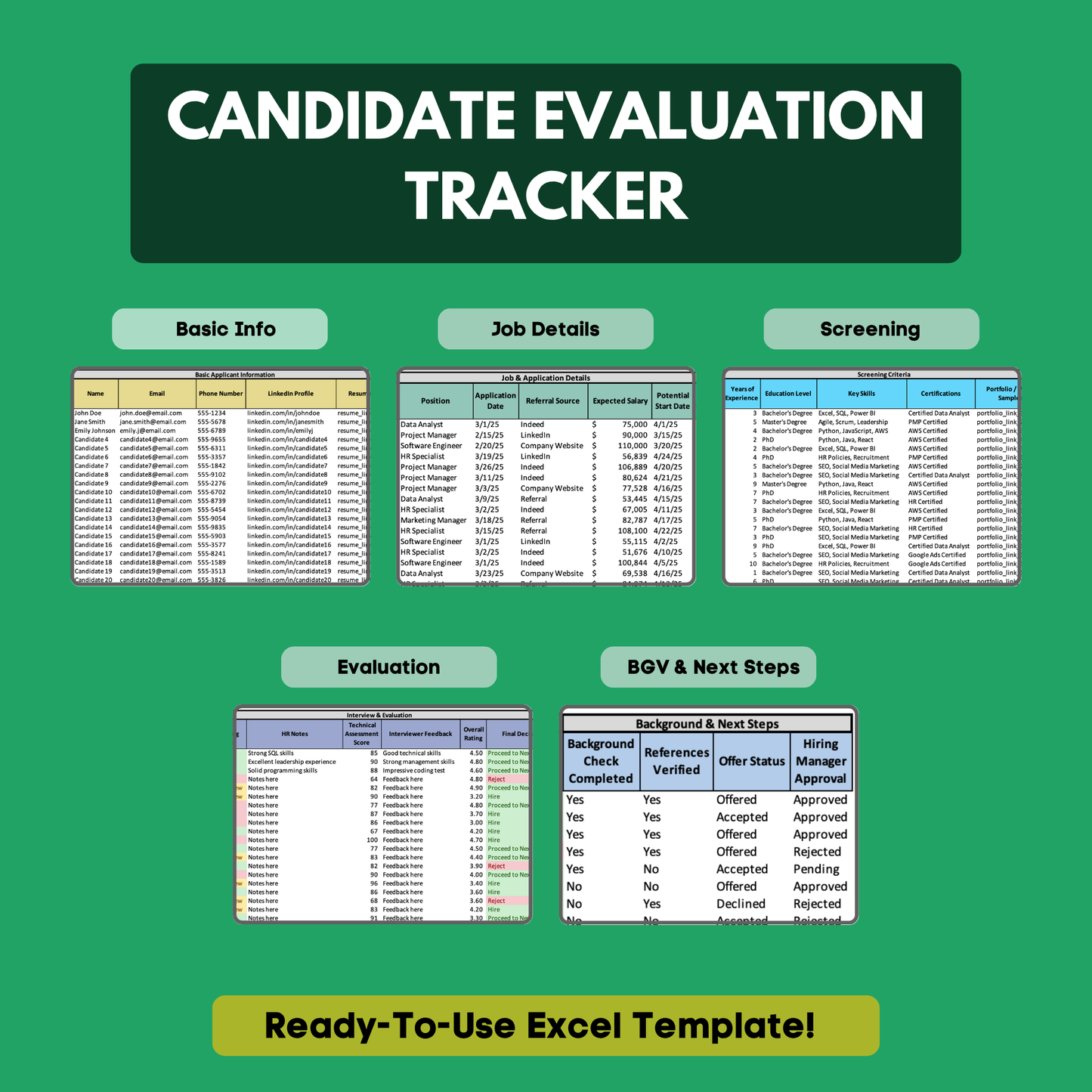 Candidate Evaluation Tracker