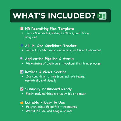 Recruiting Tracker Template
