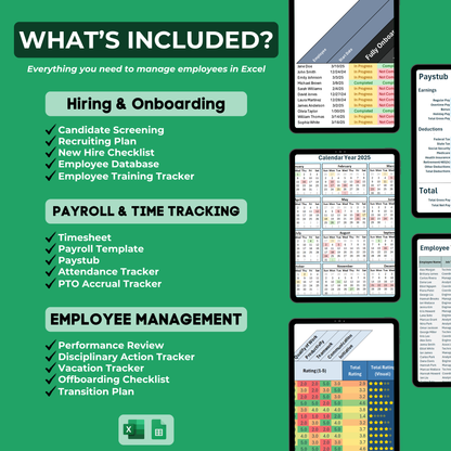 HR Management System (Excel)